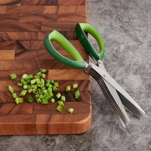 5-Blade Herb Scissors and Kitchen Shears, Cat Cora Approved, Stainless Steel Blades