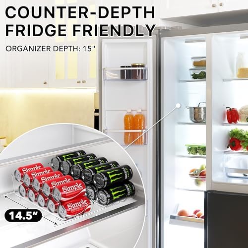 4-Pack Assorted Can Organizer for Refrigerator/Pantry