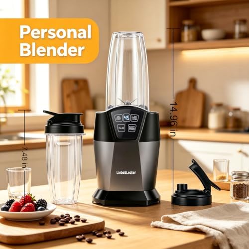 Liebe&Lecker Personal Blender, 1200 Peak Watts Smoothie Blender for Kitchen - Image 2