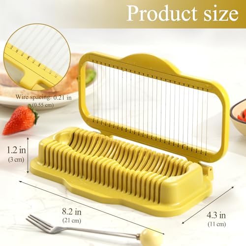 Egg Slicer for Hard Boiled Eggs Banana Slicer, banana Strawberry Mushroom, Aluminium Stainless Steel Wires Heavy Duty Dishwasher Safe - Image 5