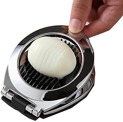 3 in 1 Egg Slicer, Egg Cutter Egg dicer for Boiled Eggs -Stainless Steel Wire with 3 Slicing Styles - Image 6