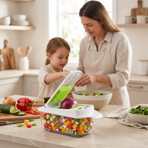 Vegetable Chopper Mandoline Slicer, Food Dicer Chopper, Veggie Cutter - Image 7