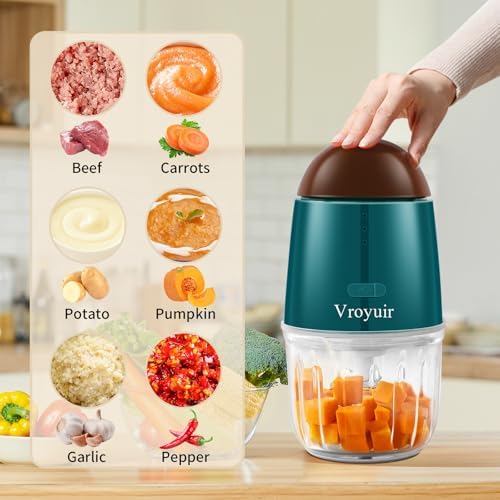 Mini Food Processor, Cordless Small Food Chopper & Blender, Dishwasher Safe - Image 2