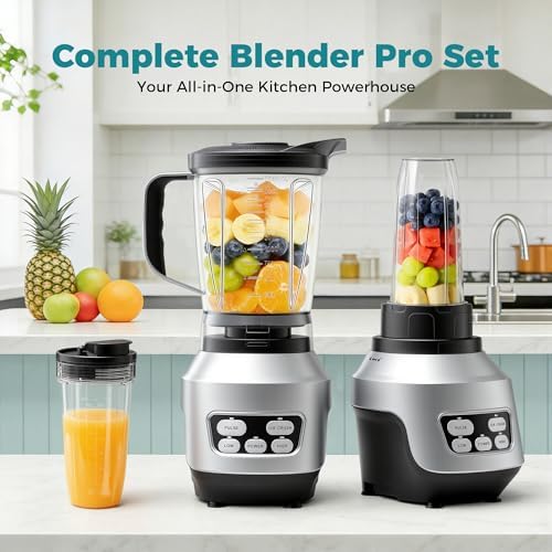 OLIXIS Personal Smoothie Blender for Kitchen, Smoothie Blender with 6 Blade - Image 2