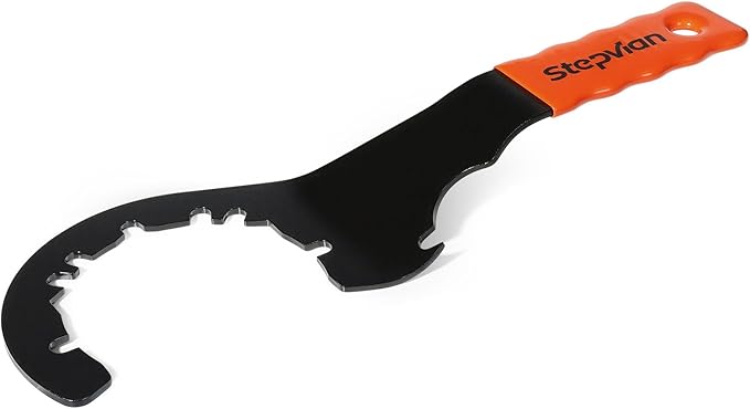Universal Sink Drain Wrench,Open Design Facilitates for Easy Use,for Loosening and Tightening 4, 6, and 8 Tab Locknuts on Strainer Drains