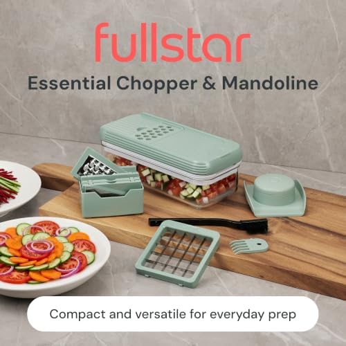 Essential Vegetable Chopper & Mandoline Slicer 8-in-1 Kitchen Tool