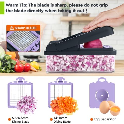 MealHelper 15-in-1 Vegetable Chopper, Food Veggie Chopper With Container - Image 4