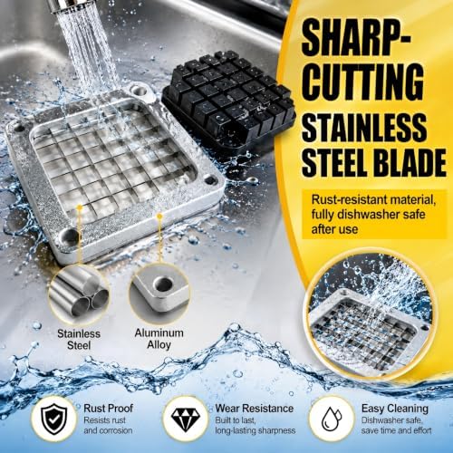 1/2" Replacement Chopper Blade & Push Block for Commercial Chopper - Image 3