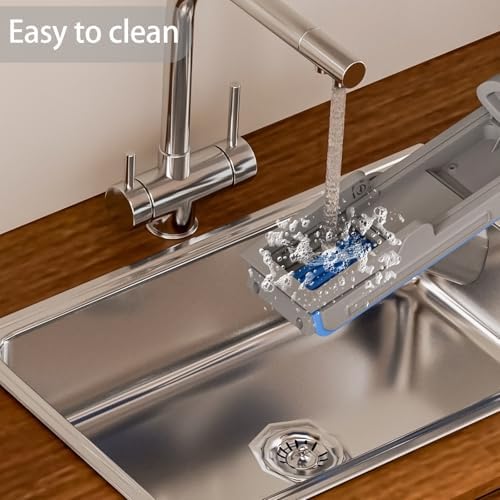 Gray Light Blue Mandoline Slicer - Potato & Vegetable Food Slicer and Chopper - Easy to Clean Kitchen Chopping Artifact