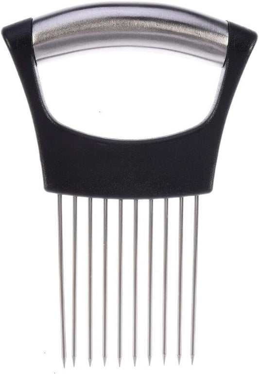 Onion Cutter, 1 PC Onion Holder Fork Cutter Chopper Slicer Peeler Stainless Steel Vegetable Slicer Tomato Cutter Meat Needle Chicken Kitchen Tool