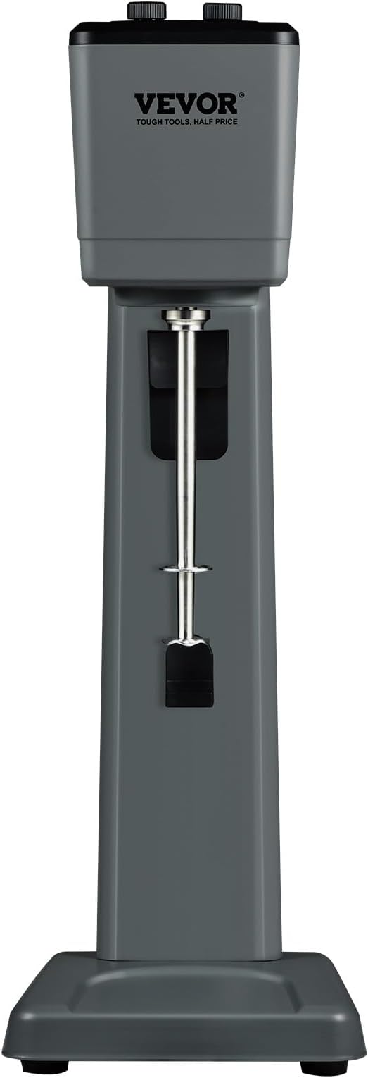 VEVOR Milkshake Machine, 375W Milkshake Maker Mixer, Single Head Drink Mixer Blender Machine, 3-Speed Milkshake Blender with 820ml Stainless Steel Cup for Commercial
