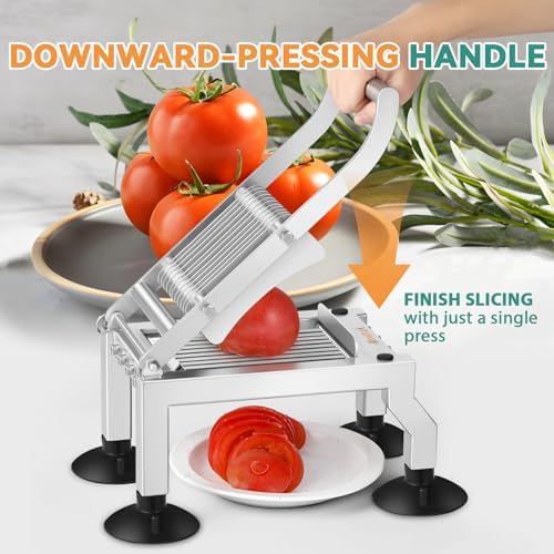 Newhai Commercial Tomato Slicer, 0.4"/10mm Stainless Steel - Image 4
