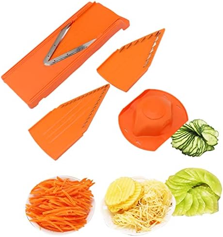 V Shape Blade Mandoline Cutter, Adjustable Mandoline Food Slicer, Food Slicer for Kitchen, Slicer Vegetable Cutter, Manual Mandoline Food Slicer for Cutting Fruits Vegetables - Image 4