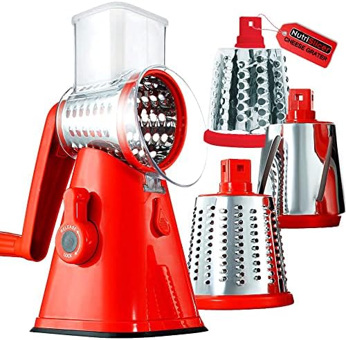 3-in1 Spinning/Rotating Mandoline and Countertop Food Slicer, Chopper, and Grater As Seen On TV