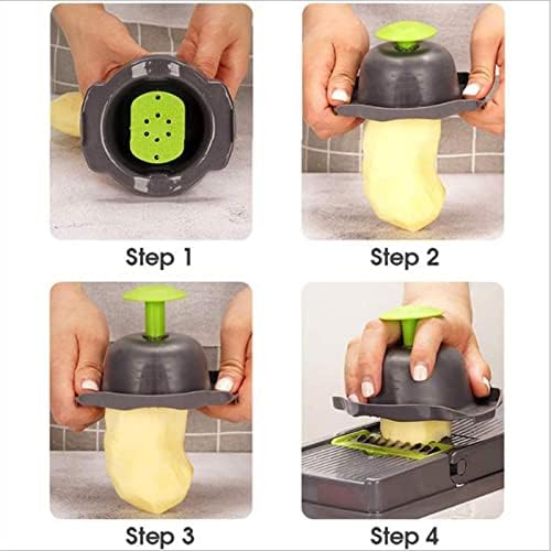 Vegetable Chopper, Multifunctional 15 in 1 Food Chopper Vegetable Slicer Potato Onion Chopper Veggie Chopper Dicer with Container - Image 4