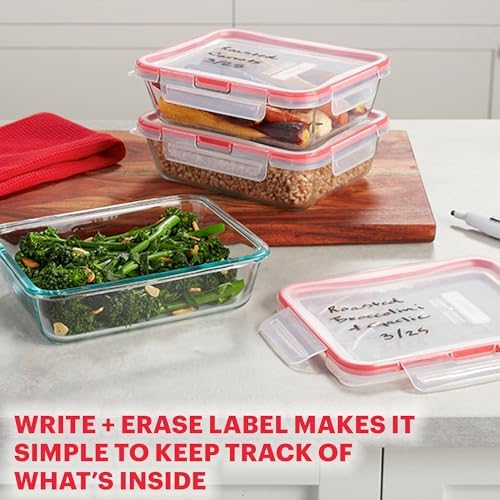 Freshlock (10-Pack) Mixed Sizes Airtight Glass Food Storage Set