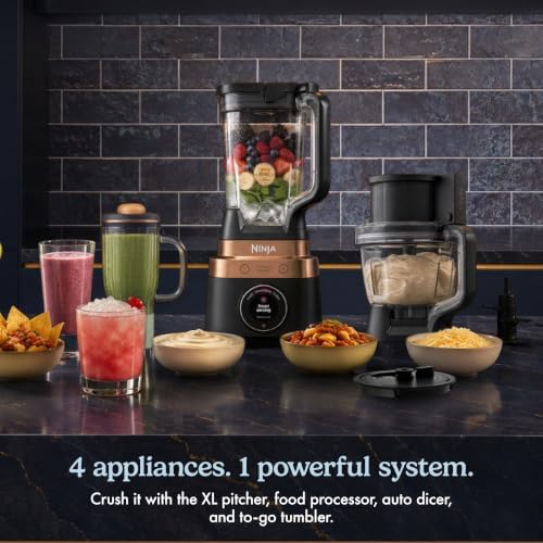 Ninja CrushBOSS 4-in-1 Blender, Processor & Auto Dicing, 1850PW, LB451BK1 - Image 2