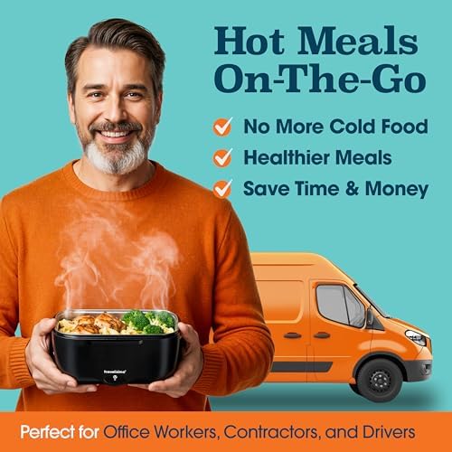 Electric Lunch Box for Adults 100W Heated Lunch Box For Men 1.5L Stainless Steel Portable Food Warmer, 12/24/110V for Travel & Work, Loncheras Electricas Para Calentar almuerzo