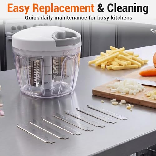 40 Pcs 1/4" Replacement Chopper Blade Kit Stainless Steel Dicer Blade for Commercial Kitchen Fruit Cutting Machine Tomato Onion French Fries Cutter - Image 5