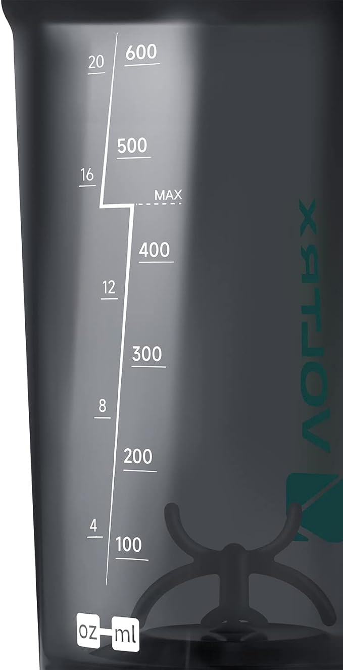 VOLTRX Shaker Bottle, Gallium USB C Rechargeable Electric Protein Mixer, Shaker Cups for Protein and Meal Replacement Shakes, BPA Free, Made with Tritan, 20oz