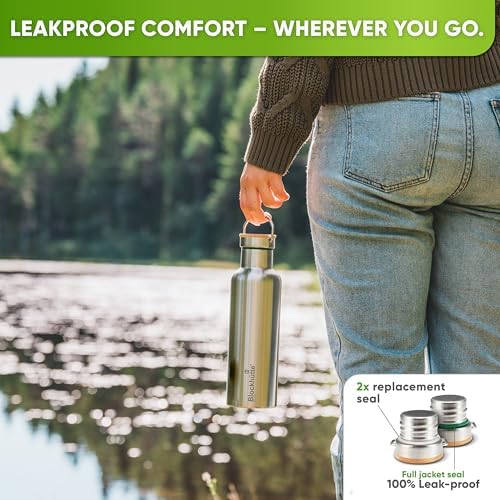 Vacuum Insulated Stainless Steel Water Bottle - 25 oz I Wide Mouth Metal Bottle for hot and cold drinks I BPA-Free I for Travel, School I Kids, Adults, Water Canteen, Sports, flask