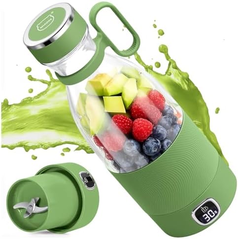 350ml Portable Blender,Personal Size Blenders, Shakes & Smoothies-Green by MIAOKE