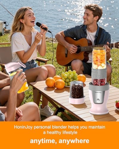 Smoothie Blender and Grinder Combo, 10-Piece Blenders Shakes - Image 6