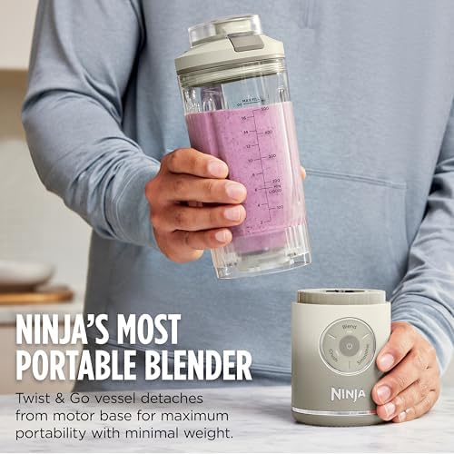 Ninja Blast Max Portable Blender, Twist & Go, 22oz, Purple, BC251PU - Image 3