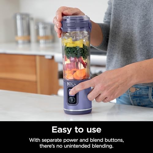 Ninja Blast Portable Blender, Cordless,18oz Vessel, Galaxy Purple, BC151GP - Image 4