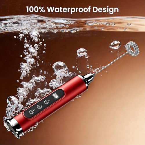YUSWKO Milk Frother Wand for Coffee, Coffee Frother Handheld Drink Mixer - Image 2