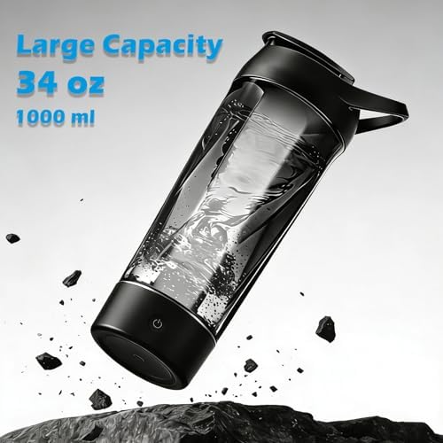 Whirlpower Electric Shaker Bottle Rechargeable XL Capacity Mixer Cup 34oz - Image 2