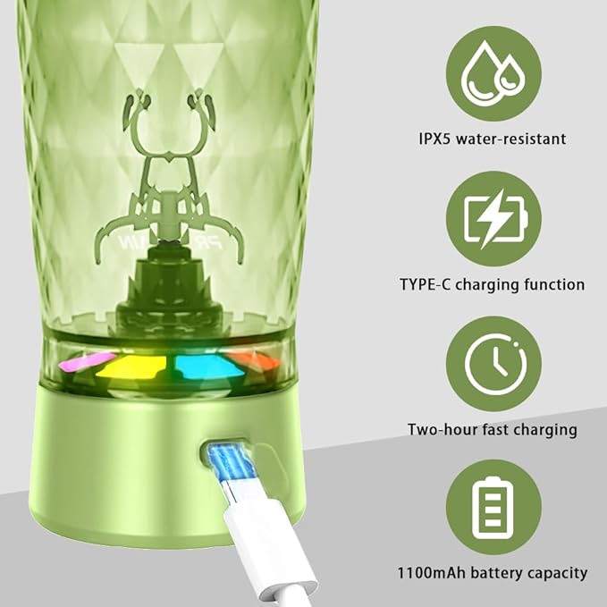 PROCHAIN Electric Protein Shaker Bottle, Protein Shakes Mixer, Portable Pre Workout Self Mixing Cup, Made with BPA-Free Tritan, 22oz