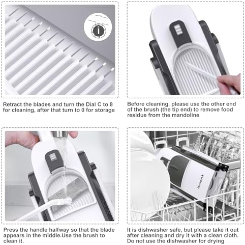 Safe Mandoline Slicer for Kitchen, Professional Vegetable Potato Slicer - Image 4