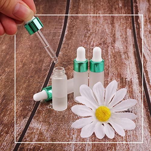 Kesell 50 Pack 5ml Frosted Glass Dropper Bottles for Essential Oils - Image 6