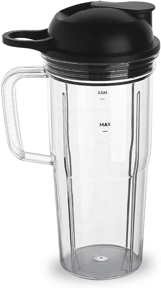 Replacement Parts cup with To-Go Lid ，Compatible with NutriBullet Blender Combo NutriBullet Pro 1000 and NutriBullet Select 2.0 (24oz travel cup)