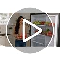 Set of 5 Stackable Fridge Organizers and Storage Bins, 2 Small, 2 Medium & 1 Large Clear Plastic Pantry Organizer Bins with Handles, BPA-Free PET Food Storage Boxes for Kitchen, Freezer & Cabinet