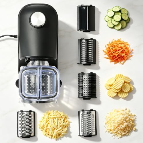 5-in-1 Multifunctional Electric vegetable cutter,Cheese grater