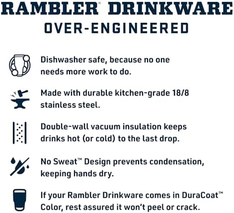 Rambler 18 oz Bottle, Vacuum Insulated, Stainless Steel with Color Matching Straw Cap, Tropical Pink