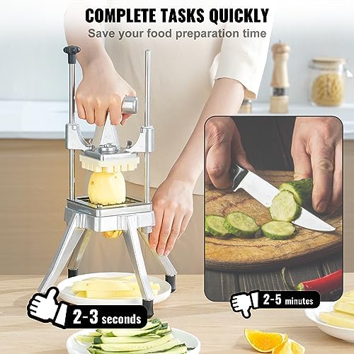 Commercial Vegetable Fruit Chopper, 1/4" Blade French Fry Cutter