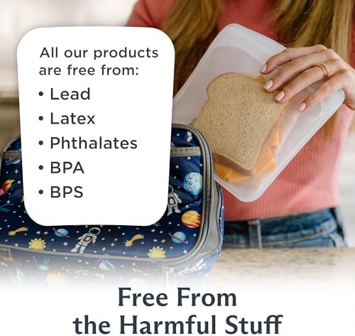 Premium Reusable Silicone Storage Bags, 4-Pack Starter Kit, Clear