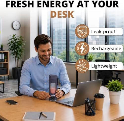 Portable Blender for Smoothies & Juice, USB-C Rechargeable, 450ml - Image 3