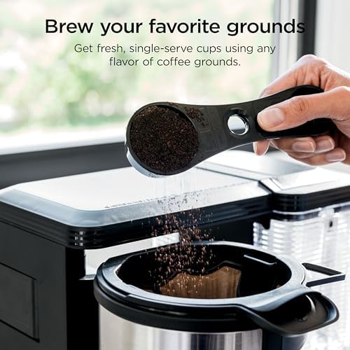 Ninja Coffee Maker, 10-Cup Carafe, Fold-Away Frother, Black, CM401