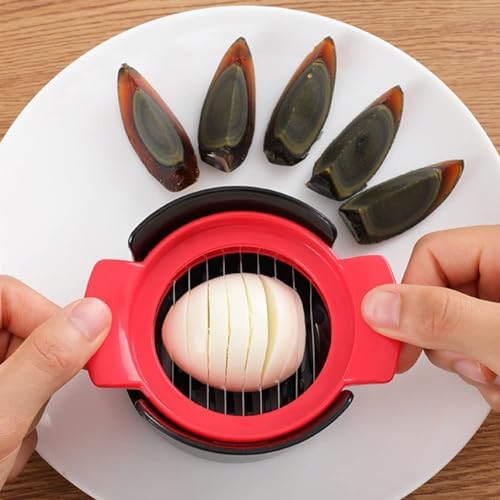 4-in-1 Stainless Steel Egg Slicer for Hard Boiled Eggs, Fruits & More – Effortless Egg Cutter for Salads, Sandwiches, Charcuterie Boards – (Perfect for Strawberries, Bananas, Grapes) - Image 4