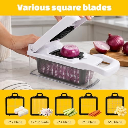 26-in-1 Original Vegetable Chopper Set, Food Chopper with Container, Fruit Cutter, Onion Dicer - All-in-One Prep Tool - Kitchen Gadgets and Gifts - Image 6