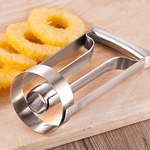 Pineapples Peeler, Stainless Steel Fruit Pineapples Peeler Corer Slicers Cutter Easy Kitchen Tool