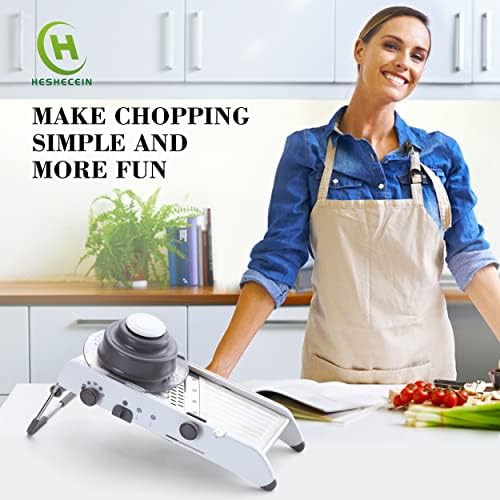 Adjustable Mandoline Slicer for Kitchen, Stainless Steel Mandolins Vegetable Chopper - Food Chopper, Vegetable Slicer, Mandolin with Waffle Maker | French Fry Cutter - Image 2