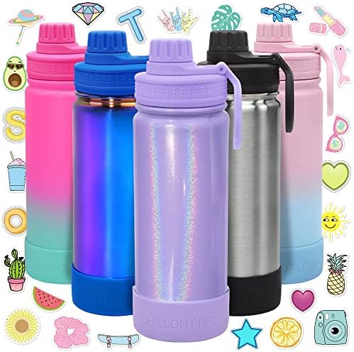 17oz Kids Insulated Stainless Steel Water Bottle w/Spout Lid