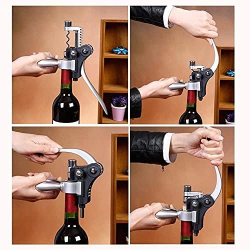 Wine Opener,Wine Bottle Opener, Wine Accessories Areator Wine Opener Kit, Red wine Corkscrew Set with Wood Case,Wine Gift with Luxury Packaging