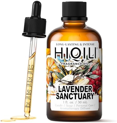 HIQILI Lavender Sanctuary Fragrance Oil for Diffuser, Soap & Candle Craft by HIQILI