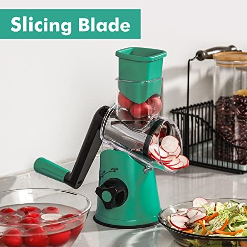 GDL Cheese Grater Hand Crank, Rotary Cheese shredder, Vegetable Slicer - Image 2